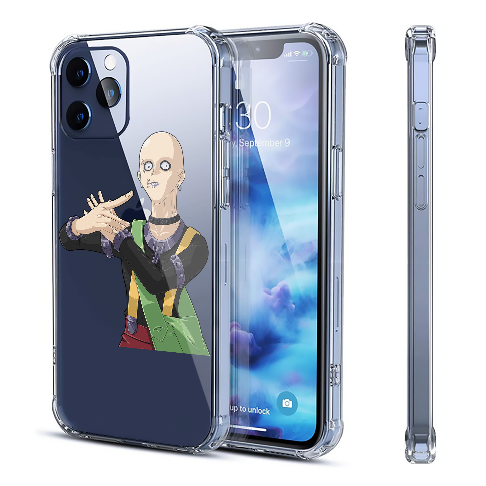 （画像用） 遊☆戯☆王 Yu-Gi-Oh! 【iPhone 12シリーズ対応】透明スマホケース（クリアソフトケース）